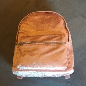 Forever 21 Velvet Pink Mini Backpack